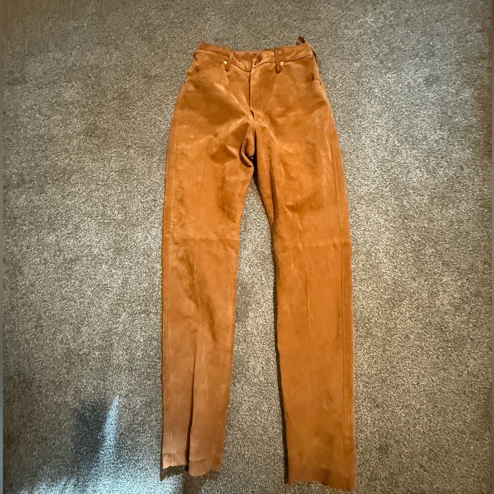 Suede Wrangler Women's Tan Pants